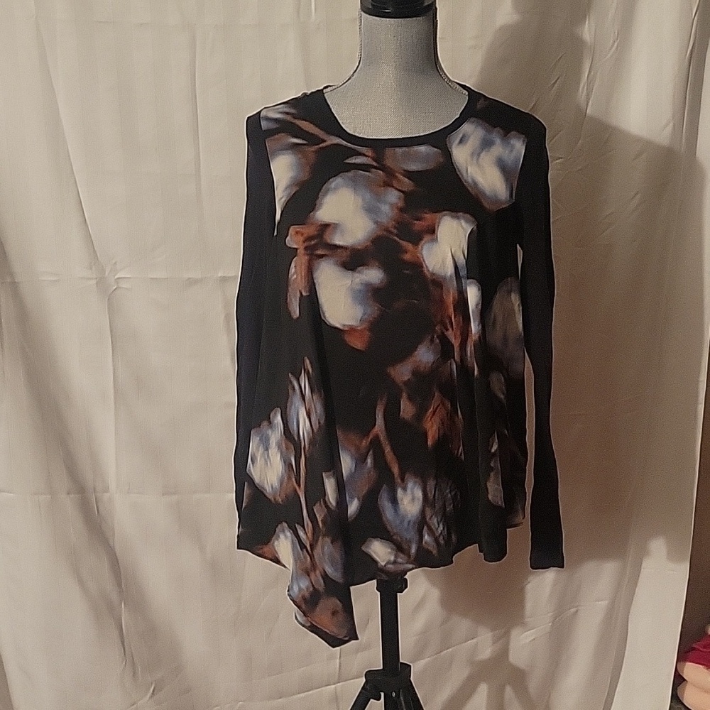 Vera Bradley Colorful Asymmetrical Blouse, Size: S